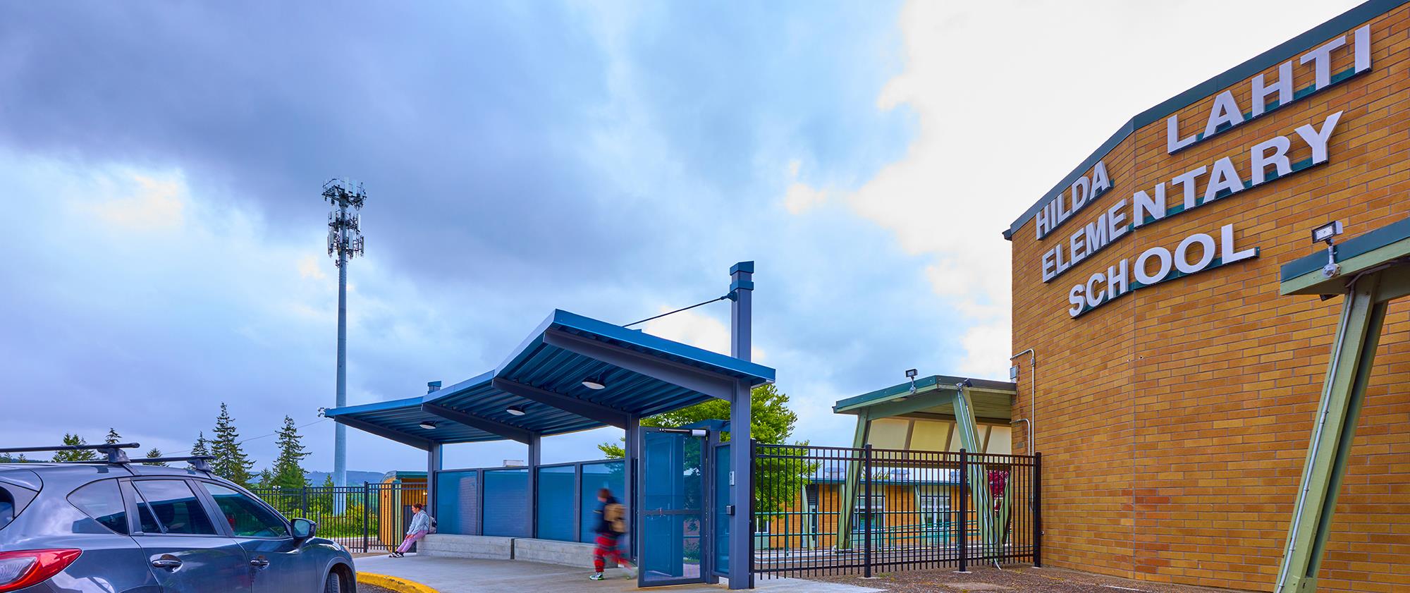 Front of the elementary school