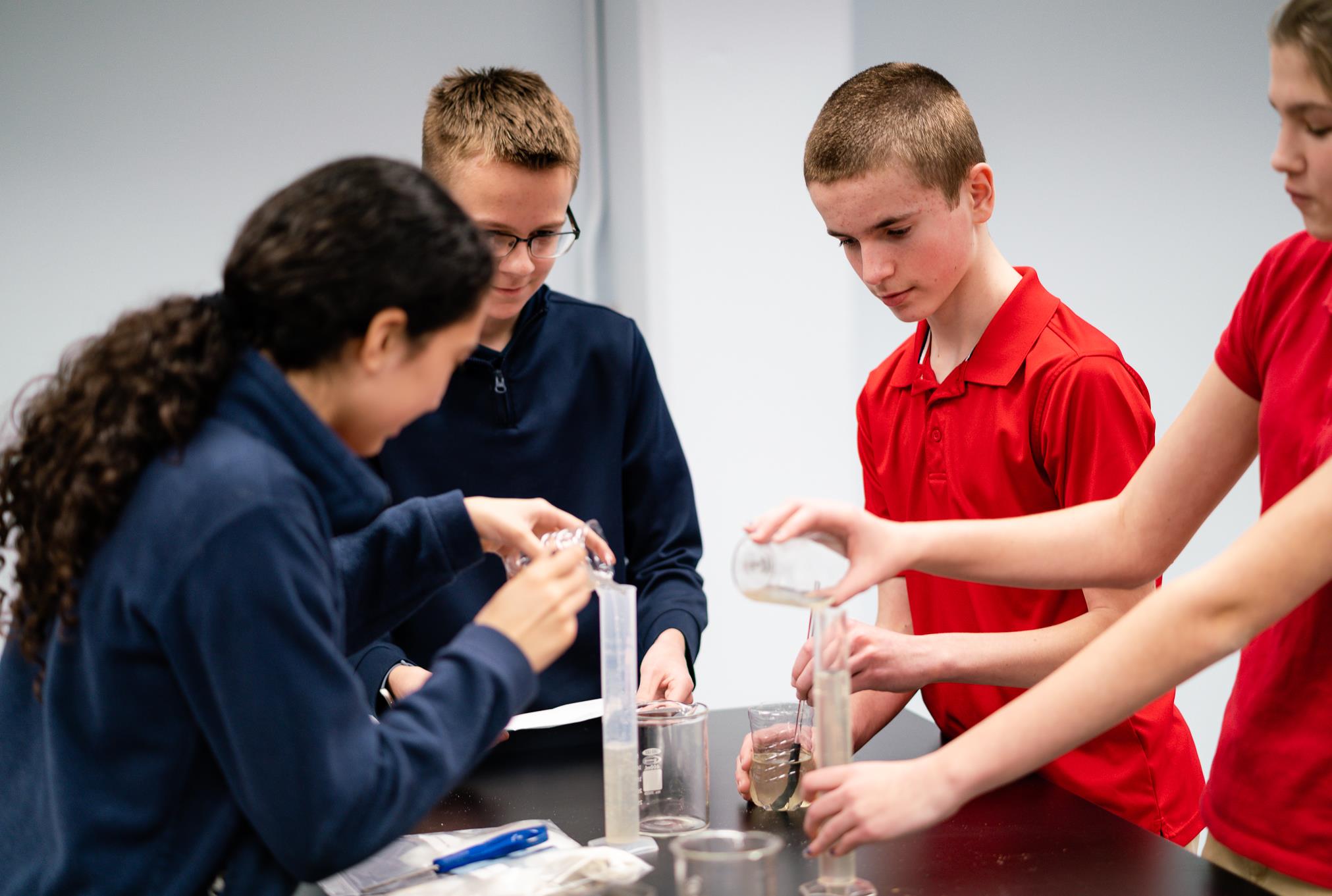Students in the Science Lab Students in the Science Lab