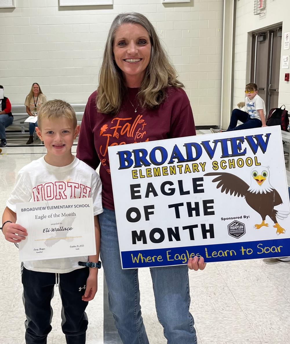 Second Grade Eagle of the Month
