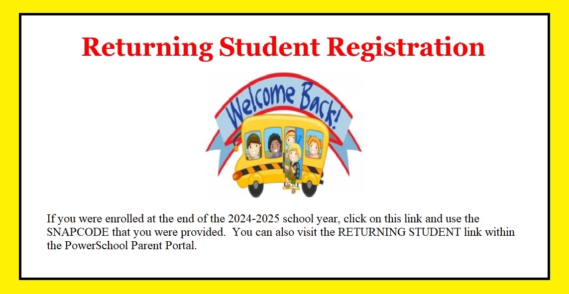 Returning student registration