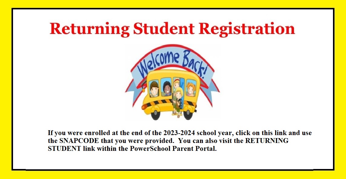 Returning student registration