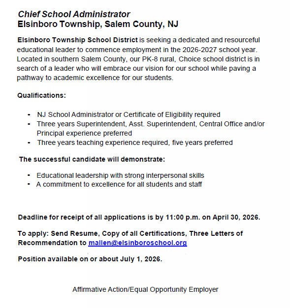 chief school administrator