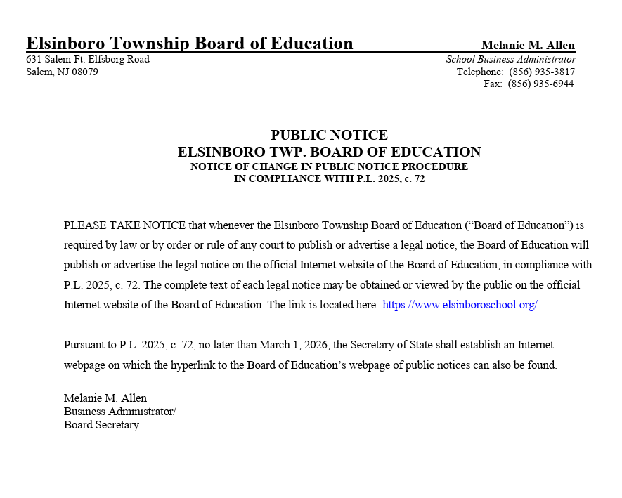 board change public notice