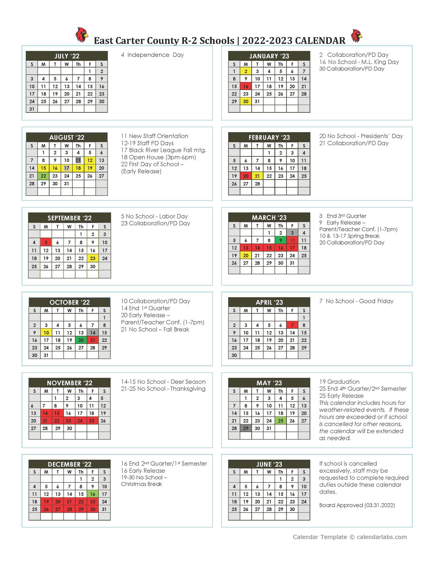 District Calendar