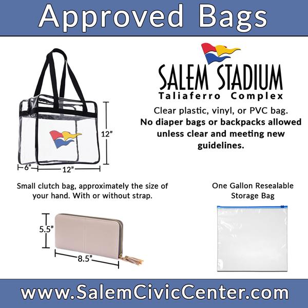 approved bags for Salem Statium